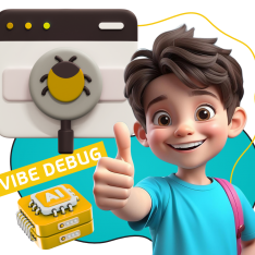 Тестирование & Vibe Debug. Охотники за багами - КИБЕРшкола программирования для детей, компьютерные курсы для школьников, начинающих и подростков - KIBERone г. Салехард