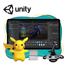 Мир игр на Unity 2D на популярном движке + AI-помощники - КИБЕРшкола программирования для детей, компьютерные курсы для школьников, начинающих и подростков - KIBERone г. Салехард