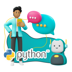 Умный чат-бот на Python - КИБЕРшкола программирования для детей, компьютерные курсы для школьников, начинающих и подростков - KIBERone г. Салехард