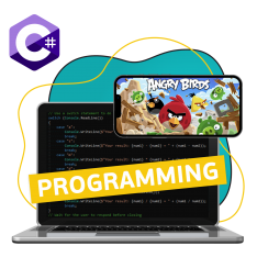 Программирование на C#. Удивительный мир 2D-игр - КИБЕРшкола программирования для детей, компьютерные курсы для школьников, начинающих и подростков - KIBERone г. Салехард