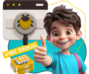 Тестирование & Vibe Debug. Охотники за багами - КИБЕРшкола программирования для детей, компьютерные курсы для школьников, начинающих и подростков - KIBERone г. Салехард