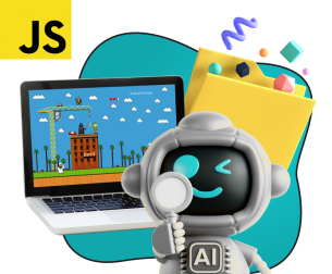 Язык программирования JavaScript + AI. Проектное обучение + геймификация + AI-помощники - КИБЕРшкола программирования для детей, компьютерные курсы для школьников, начинающих и подростков - KIBERone г. Салехард